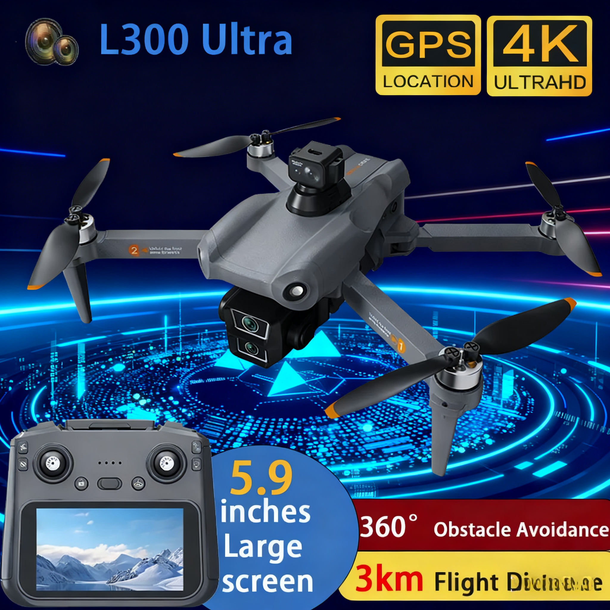 L300 Ultra Drone Professional  - Drone Gimbal 3 Axis incelemesi ve fiyatı
