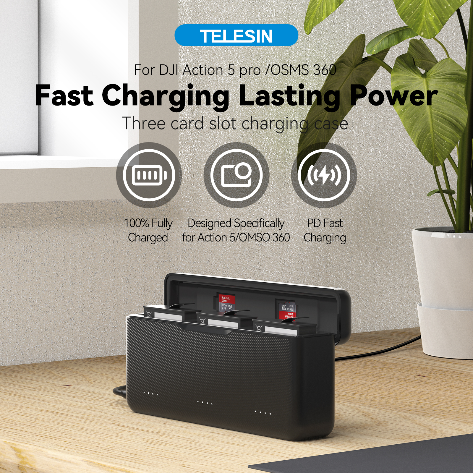 TELESIN 18W PD Fast Charger Fo - Drone Gimbal Case incelemesi ve fiyatı