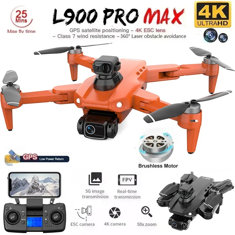 L900 Pro MAX GPS Drone 4K Prof - Drone Gimbal Brushless incelemesi ve fiyatı