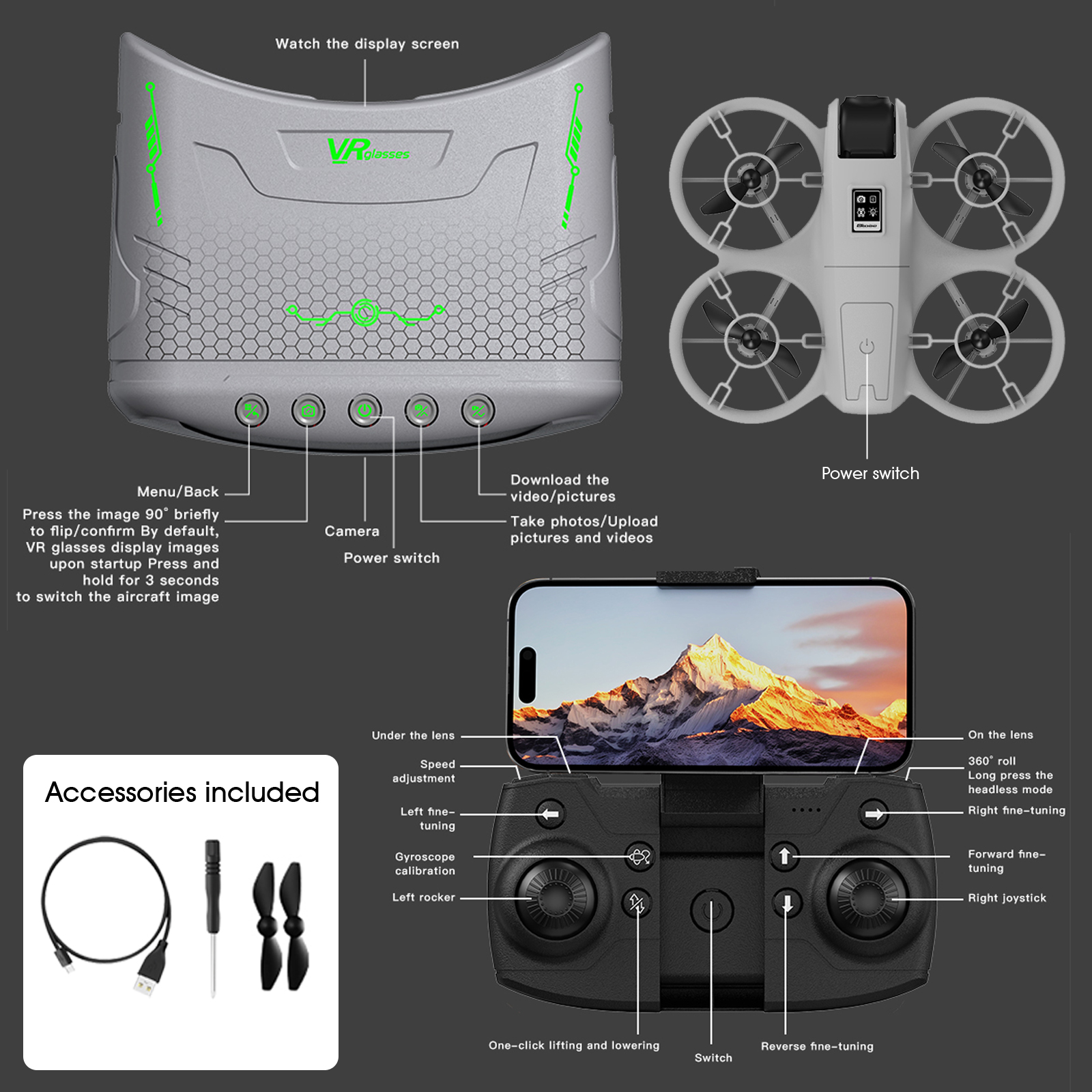 Mini Drone That Is Easy For Be - Drone Gimbal Brushless incelemesi ve fiyatı
