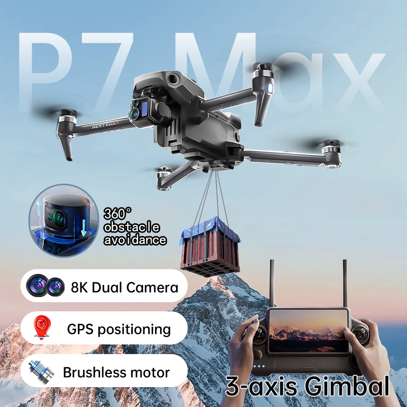 NEW P7 Max Drone 8K Camera GPS - Drone Gimbal 3 Axis incelemesi ve fiyatı