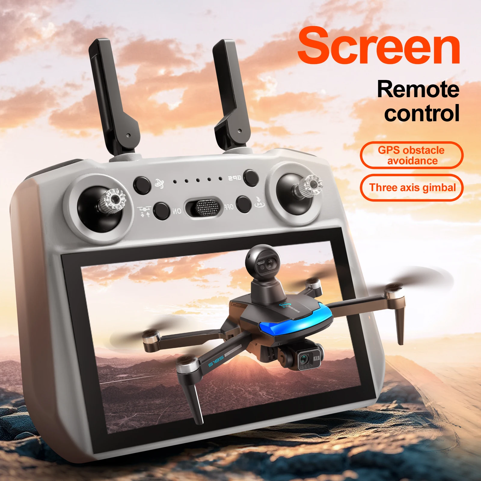 S185 Professional Drone 2.7K H - Drone Gimbal 3 Axis incelemesi ve fiyatı