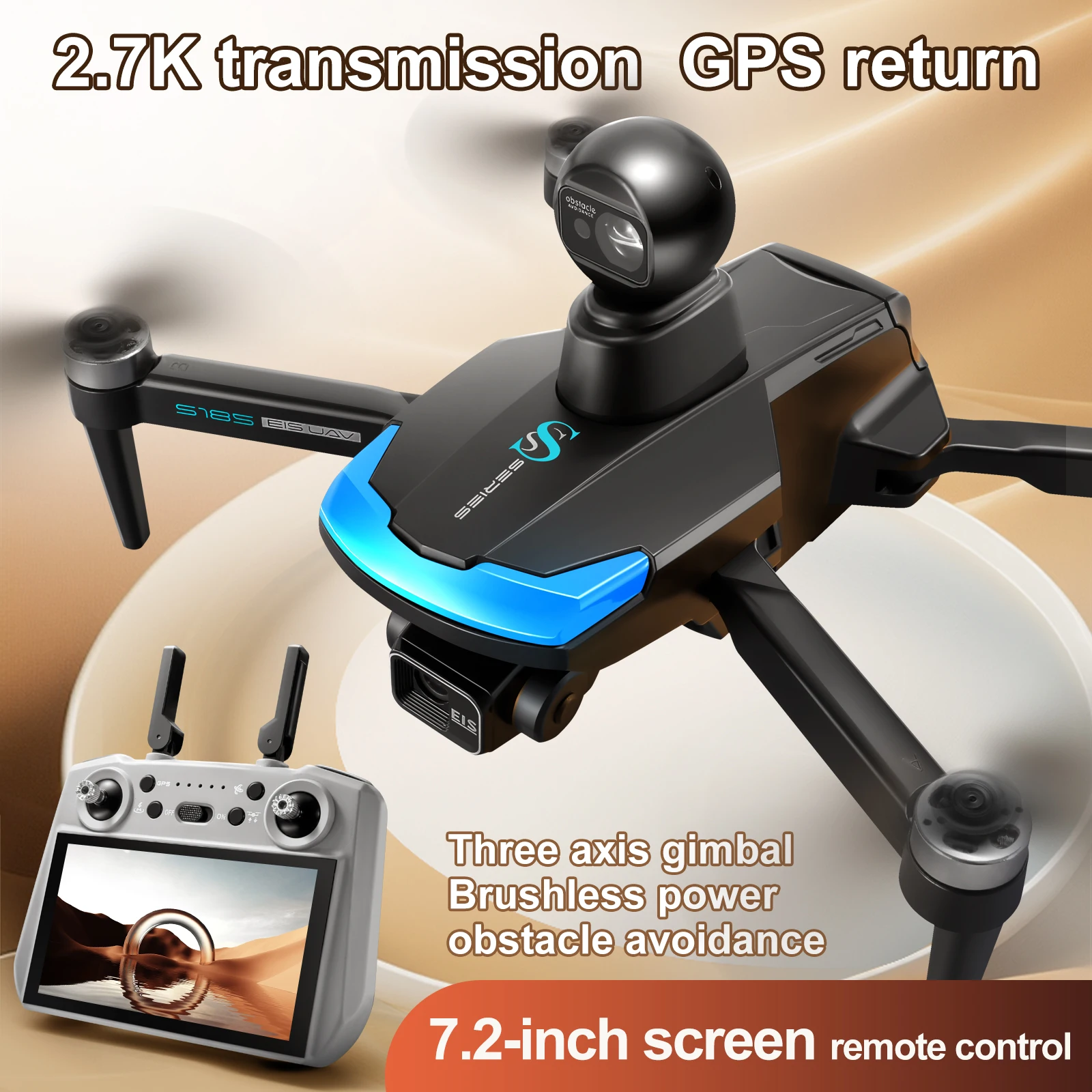 S185 Professional Drone 2.7K H - Drone Gimbal 3 Axis incelemesi ve fiyatı