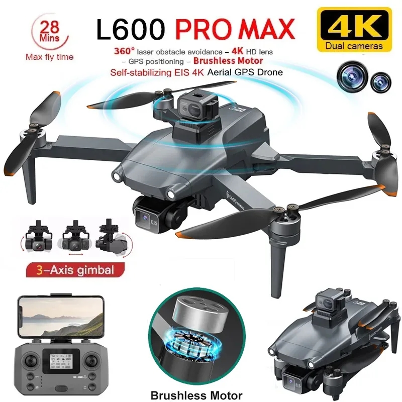 L600 PRO MAX GPS Drone Profess - Drone Gimbal 3 Axis incelemesi ve fiyatı