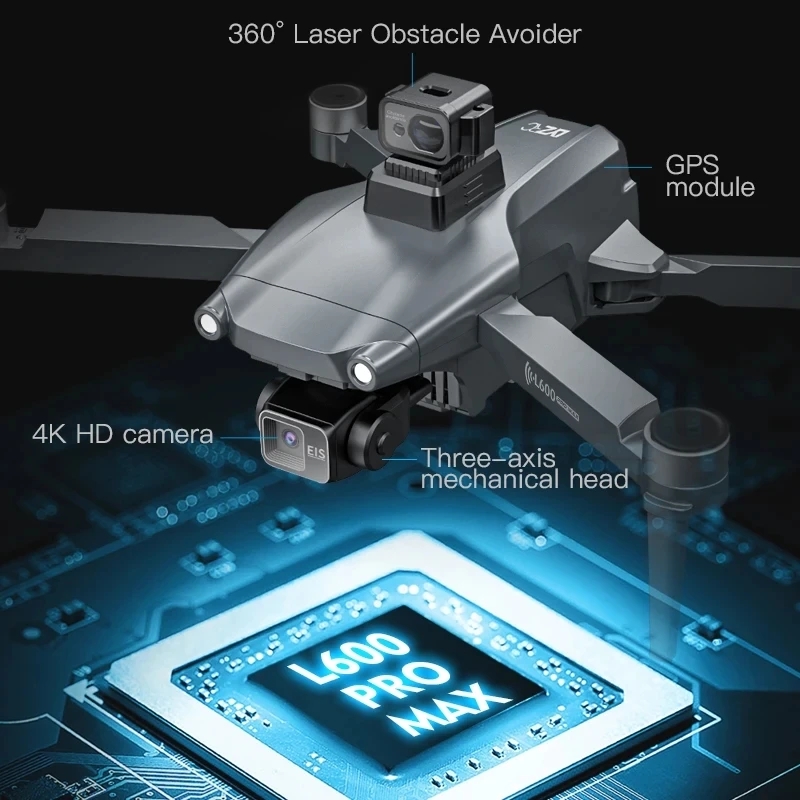 L600 PRO MAX GPS Drone Profess - Drone Gimbal 3 Axis incelemesi ve fiyatı