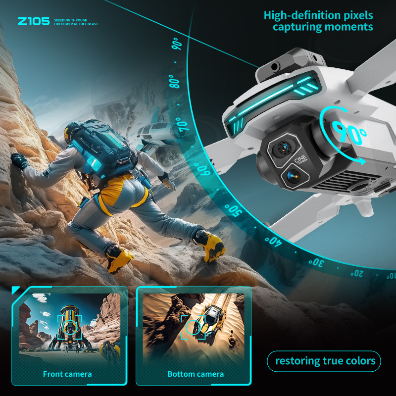 New Z105 RC Drone 8K Professio - Drone Gimbal 3 Axis incelemesi ve fiyatı
