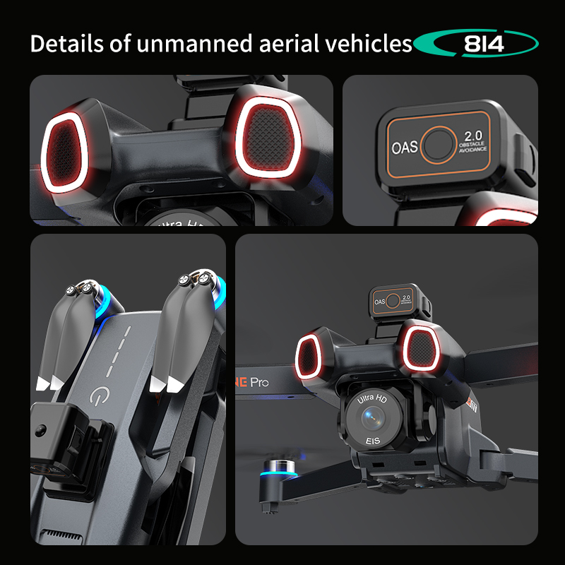 814 drone profissional 4K HD C - Drone Gimbal 2 Axis incelemesi ve fiyatı