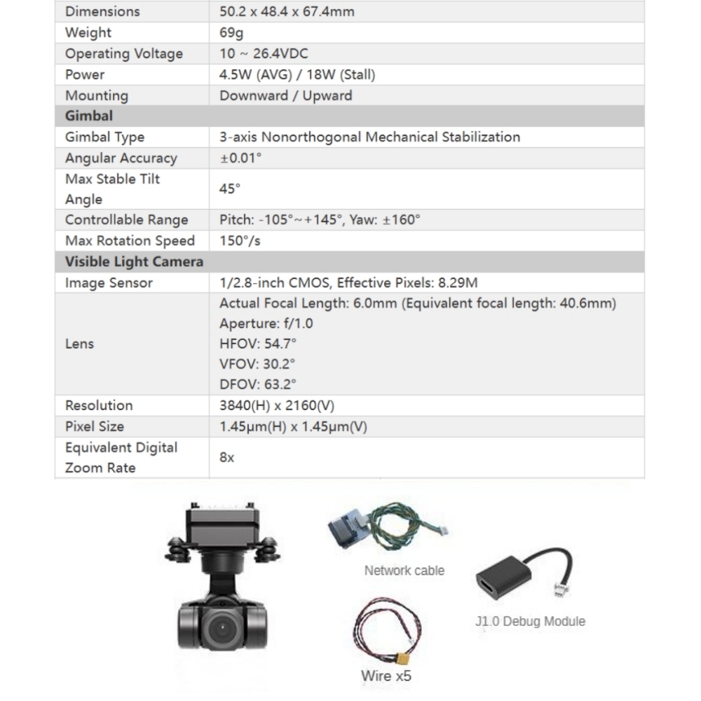 NCZOBOE Supports Network/UART/ - Drone Gimbal 3 Axis incelemesi ve fiyatı